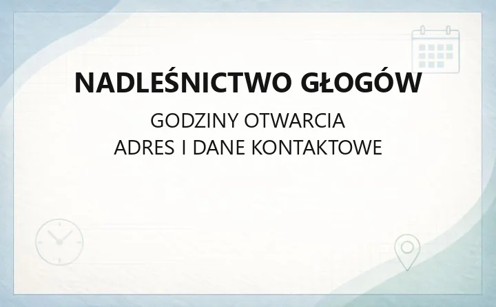 Nadleśnictwo Głogów - kontakt, drewno opałowe, edukacja leśna
