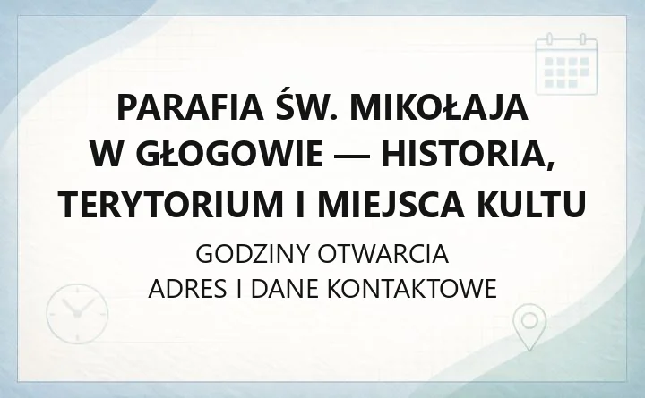 Parafia św. Mikołaja w Głogowie - historia, terytorium i miejsca kultu