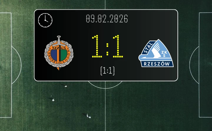 Chrobry Głogów - Stal Rzeszów - remis w meczu Betclic 1. liga