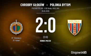 [PIŁKA NOŻNA] Chrobry Głogów – Polonia Bytom 2:0. Dwie minuty, które dały awans w Pucharze Polski