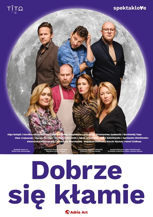 Grafika promocyjna wydarzenia Dobrze się kłamie – spektakl komediowy