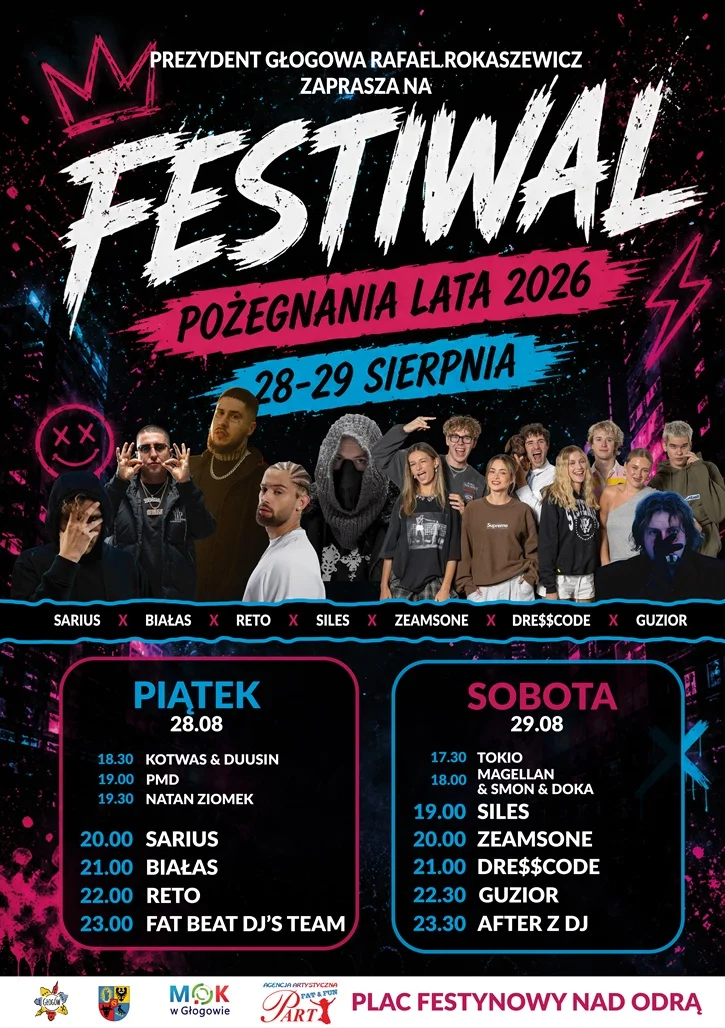 Grafika promocyjna wydarzenia Festiwal Pożegnanie Lata 2026