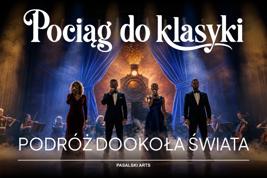 Grafika promocyjna wydarzenia Pociąg do Klasyki w Głogowie