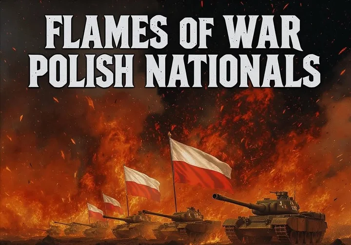 Obrazek przedstawia grafikę promocyjną wydarzenia Mistrzostwa Polski Flames of War — turniej w Głogowie (29–30 listopada 2025)