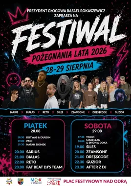 Grafika promocyjna wydarzenia Festiwal Pożegnanie Lata 2026