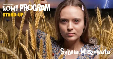 Grafika promocyjna wydarzenia Sylwia Wiszowata — „Nowy program” (stand-up) w Głogowie