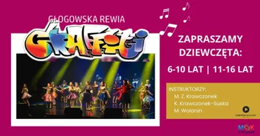 Grafika promocyjna wydarzenia Głogowska Rewia Graffiti – zapisy wrzesień