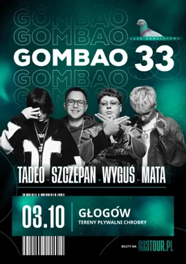 Grafika promocyjna wydarzenia MATA z GOMBAO 33 w Głogowie