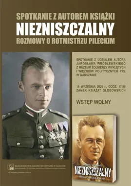 Grafika promocyjna wydarzenia Rozmowy o Witoldzie Pileckim w MAH