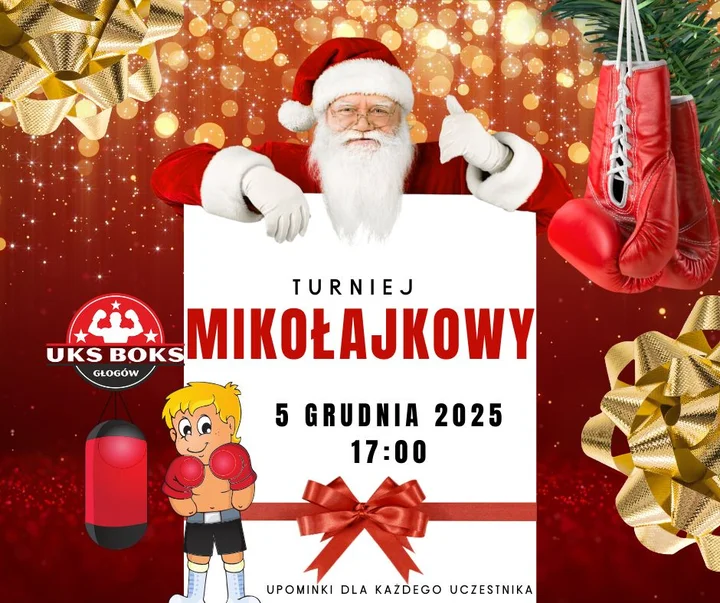 Grafika promocyjna wydarzenia Turniej Mikołajkowy UKS — 5 grudnia 2025, Głogów