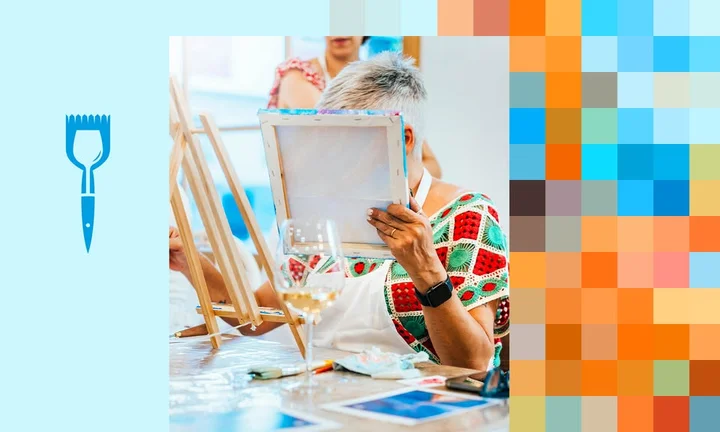 Grafika promocyjna wydarzenia Walentynkowe malowanie przy winie | Głogów