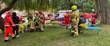 Pożar szkoły, akcja na Odrze i podejrzane ładunki. Ćwiczyło 200 osób